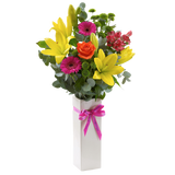 Happy Birthday Vibrant Exquisite Arrangement