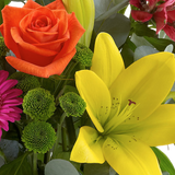 Happy Birthday Vibrant Exquisite Arrangement