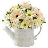 Little Duckling Watering Can   Cream with Bailey Bear