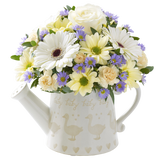Little Duckling Watering Can   Cream with Bailey Bear