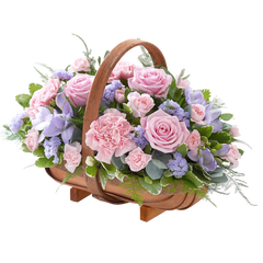 Mixed Basket Pink and Lilac